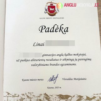 Anglų kalbos mokyklos atsiliepimai, 2025
